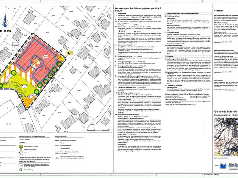 Der Bebauungsplan 10 Lerchenweg Beiseförth