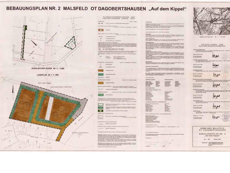 Der Bebauungsplan 02 Dagobertshausen