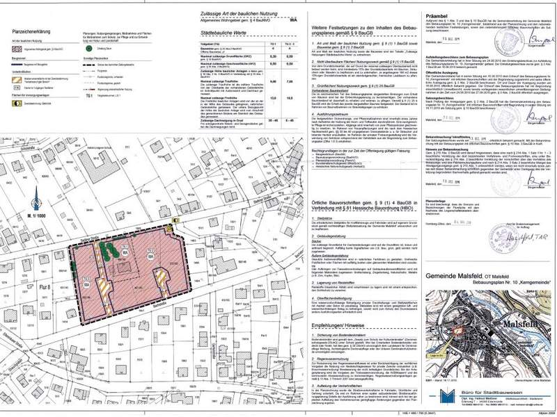 Der Bebauungsplan Nr. 10 'Kerngemeinde' Malsfeld