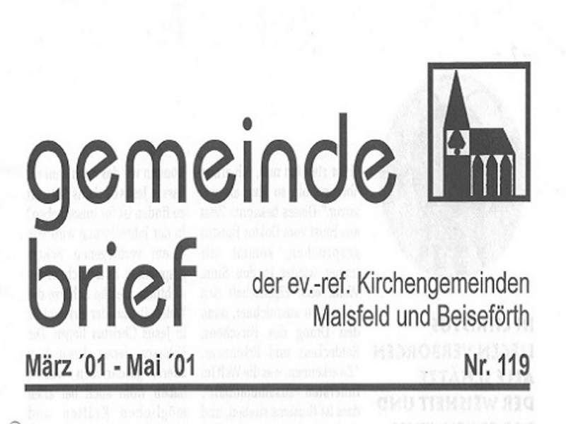 Gemeindebriefe der ev. Kirchengemeinde von 2001 bis 2006