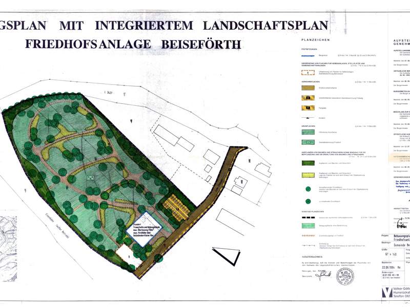 Bebauungsplan Nr. 5 mit Landschaftsplan Friedhof Beiseförth