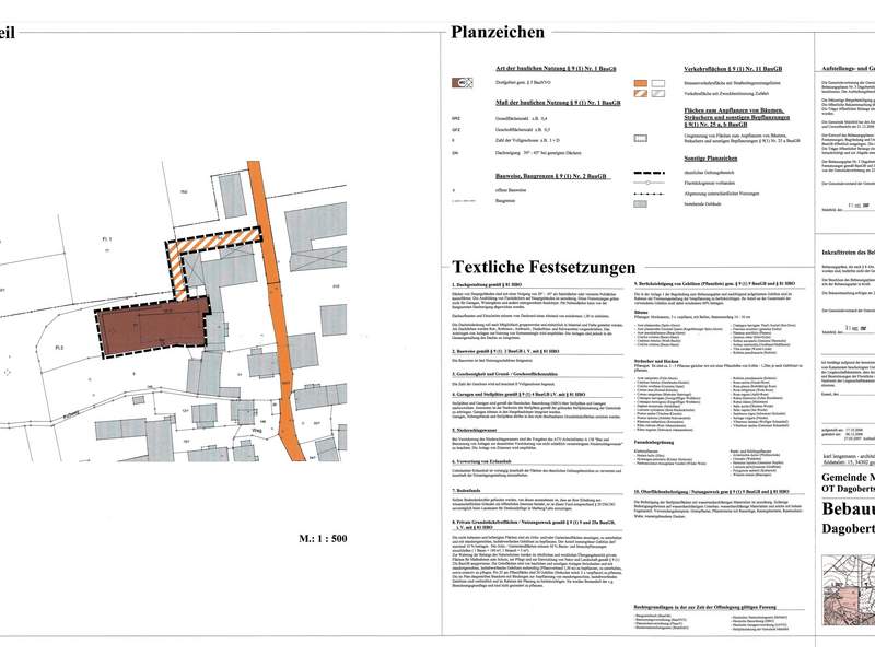Der Bebauungsplan 03 Dagobertshausen