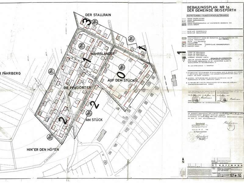 Der Bebauungsplan 01a: Beiseförth, Wahrsländer Am Fährberg